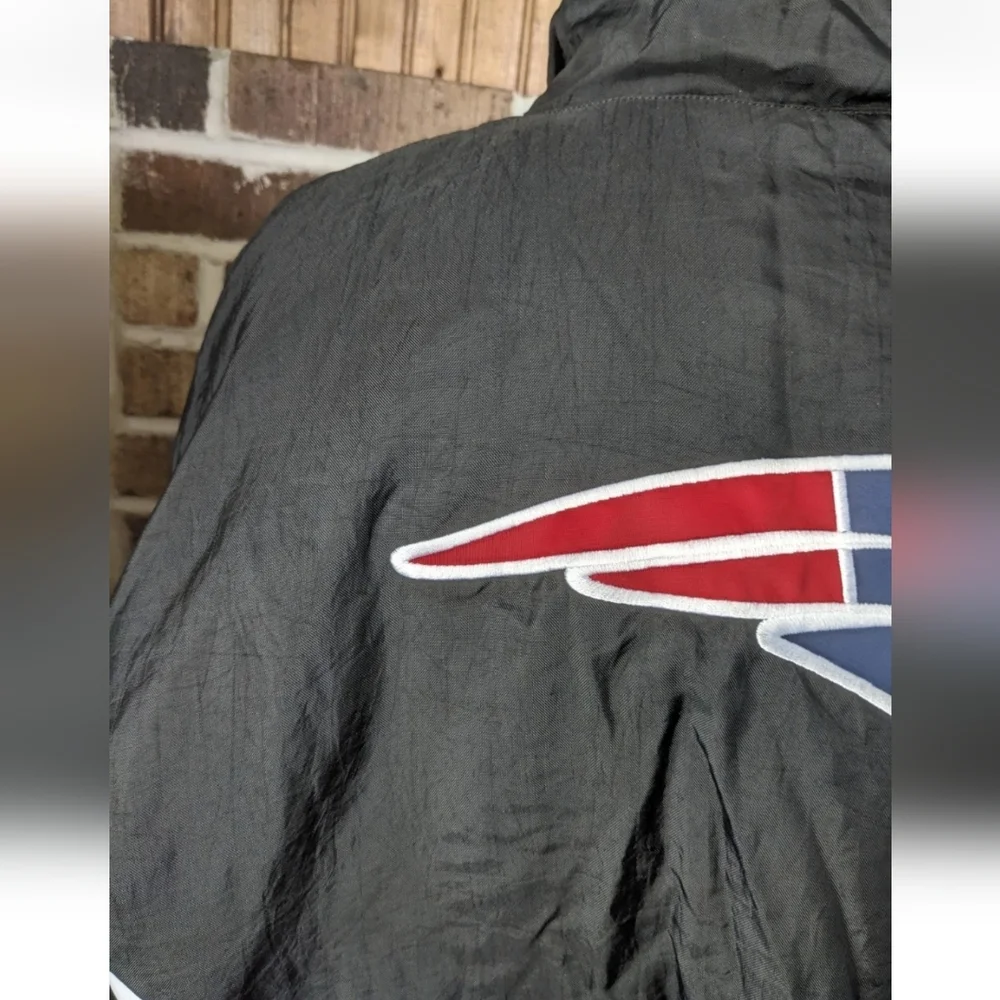 New England Patriots Starter NFL XL 1/2 Zip Puffer Pullover Jacket Excellent A+ - Picture 15 of 16